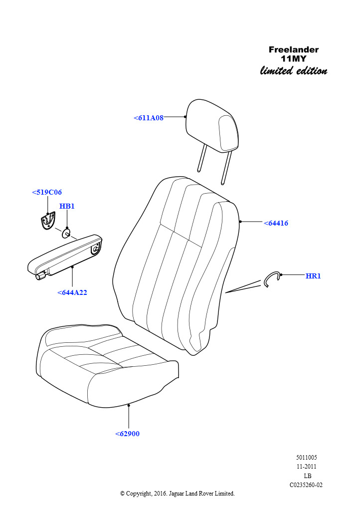 Схема - COVER - SEAT CUSHION