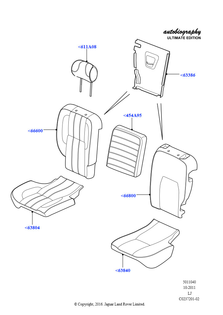 Схема - COVER - REAR SEAT BRACKET