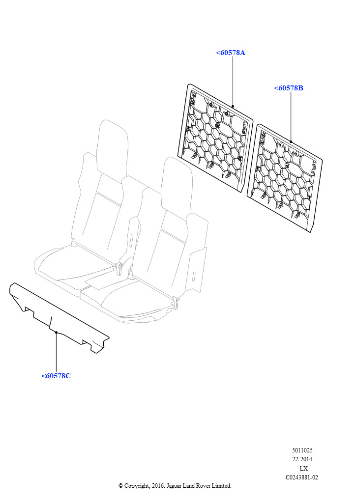 Схема - CARPET - REAR SEAT BACK