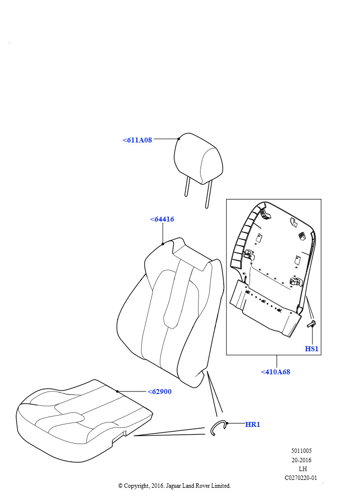 Схема - COVER - SEAT CUSHION