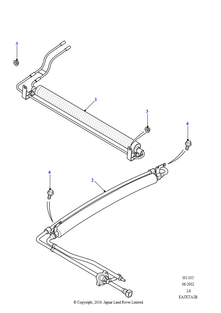 Схема - Фланцевая гайка M6 крепления ручки пятой двери D3