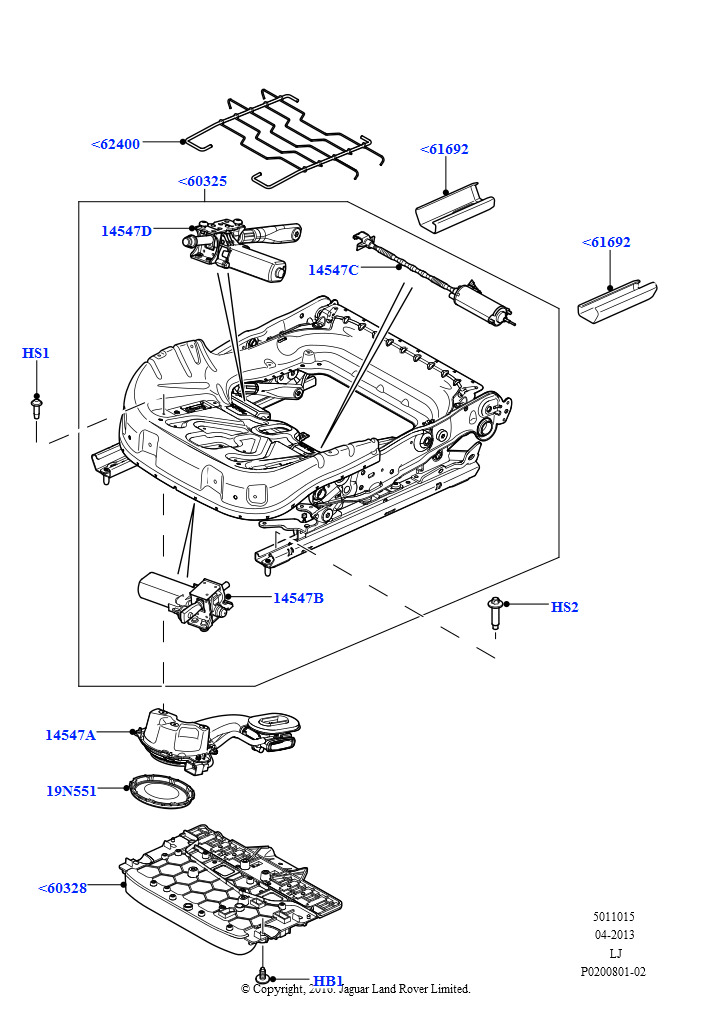 Схема - Элемент Пельтье подушки водительского сидения RRN 2007-2012