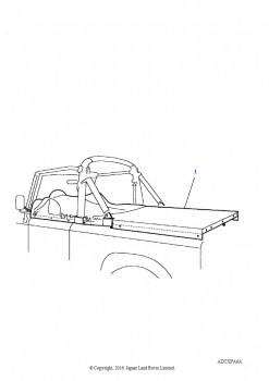 Тент грузового отсека (2.5L TDi, 90 SV)