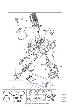 Карбюратор и компоненты - SU (3,5 л V8 сдвоенный карбюратор, L/R бензин)