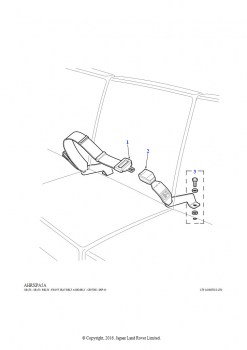 Ремень безопасности центрального переднего сиденья в сборе - до (V) WA138479