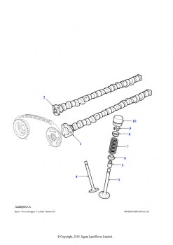 Распредвалы, клапаны и толкатели (2,8 л 6 цил. BMW M52 бензин)