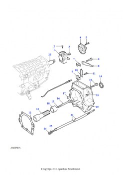 Регулятор и корпус удлинителя (Автоматическая коробка передач)