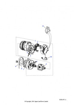 Генератор (2.5L 200 Tdi, 5-скоростная механическая трансмиссия, Без каталитического нейтрализатора)