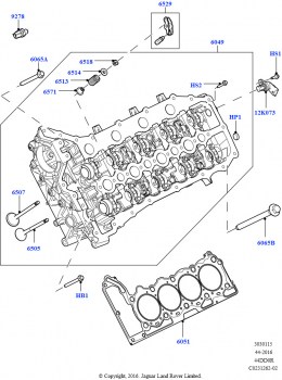 Головка цилиндров (4.4L DOHC DITC V8 Diesel)