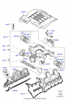 Впускной коллектор (4.4L DOHC DITC V8 Diesel)