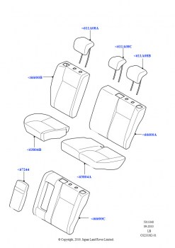 Обивка задних сидений (Тканевая обивка сидений)
