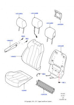 Обивка передних сидений (Taurus Leather/PVC (M-L))