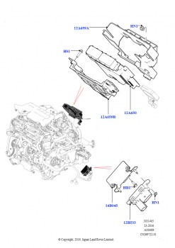 Модули и датчики двигателя (2,0 л I4 DSL MID DOHC AJ200, Страна изготовления — Бразилия)