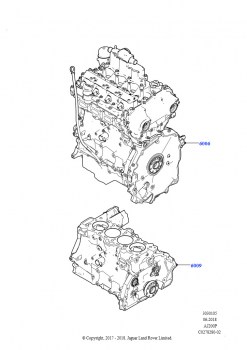 Сервисн.двиг.и неукомпл.блок цил. (2,0 л I4 High DOHC AJ200, бензин, 2,0 л I4 Mid DOHC AJ200, бензин)