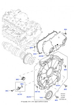 Крышки газораспредели. механизма (2,0 л I4 High DOHC AJ200, бензин, 2,0 л I4 Mid DOHC AJ200, бензин)