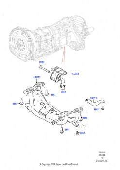 Опора коробки передач (Сборка на заводе в г. Солихалл, 3.0L DOHC GDI SC V6 БЕНЗИНОВЫЙ)