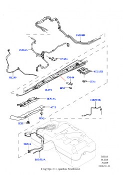 Топливные магистрали (2,0 л I4 High DOHC AJ200, бензин, Изготовитель - Changsu (Китай), 2,0 л I4 Mid DOHC AJ200, бензин, Изготовитель - Changsu (Китай))