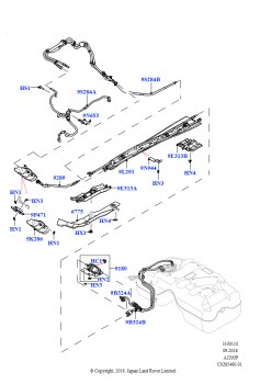 Топливные магистрали (По центру и спереди, 2.0L I4 Mid AJ200 Petrol E100, Страна изготовления — Бразилия)