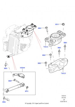 Опора коробки передач (2,0 л I4 High DOHC AJ200, бензин, Изготовитель - Changsu (Китай), 2,0 л I4 Mid DOHC AJ200, бензин, Изготовитель - Changsu (Китай))