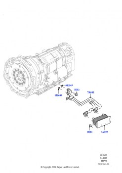 Системы охлаждения коробки передач (3.0L AJ20P6 Petrol High, 8 Speed Auto Trans ZF 8HP76)