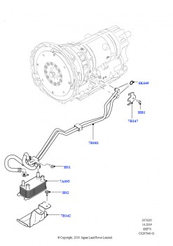 Системы охлаждения коробки передач (5.0L P AJ133 DOHC CDA S/C Enhanced, 8-ступенч.авто.кор.пер.ZF 8HP70 4WD)