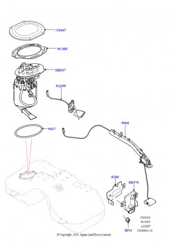 Топливный насос и датчик (2.0L AJ20P4 Petrol Mid NFE, Изготовитель - Changsu (Китай))
