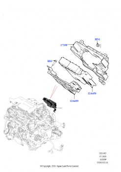 Модули и датчики двигателя (2.0L AJ20P4 Petrol E100 NFE, Страна изготовления — Бразилия)