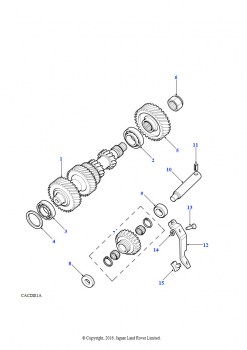 Промежуточный вал (4 цилиндра, 5-скоростная, 4 цилиндра, Механическая коробка передач)