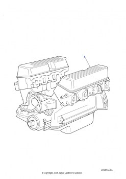 Двигатель разобранный (4,0 л V8 L/R EFI бензин, (+)