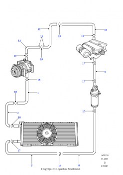 Система кондиционирования воздуха - трубки и шланги (300 TDi, (+)