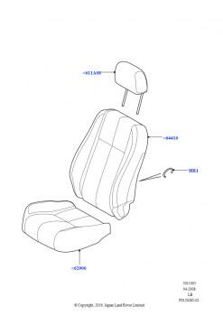 Обивка передних сидений (Ormofo/Mondus (B-C), Ridel / Mondus - Ткань)