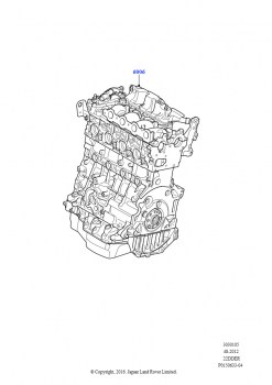 Сервисн.двиг.и неукомпл.блок цил. (2.2L CR DI 16V Дизельный, 2.2L DOHC EFI TC DW12)