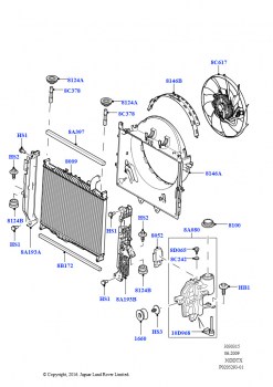 Радиатор/расшр.бачок для охл.жидк. (Дизель 3,0 л 24V DOHC V6 TC)