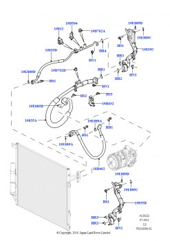 Система кондиционирования воздуха (Передний, Cologne V6 4.0 EFI (SOHC))