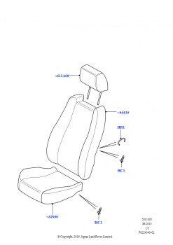 Обивка передних сидений (Тканевая обивка сидений)