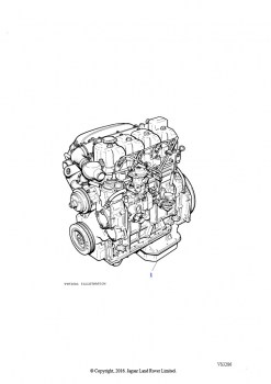 Двигатель в сборе (2,4 л 4 цил. VM турбо дизель)