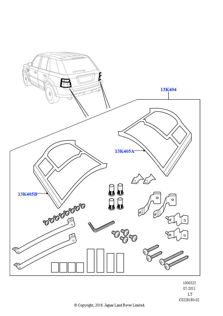 Каталог запчастей land rover