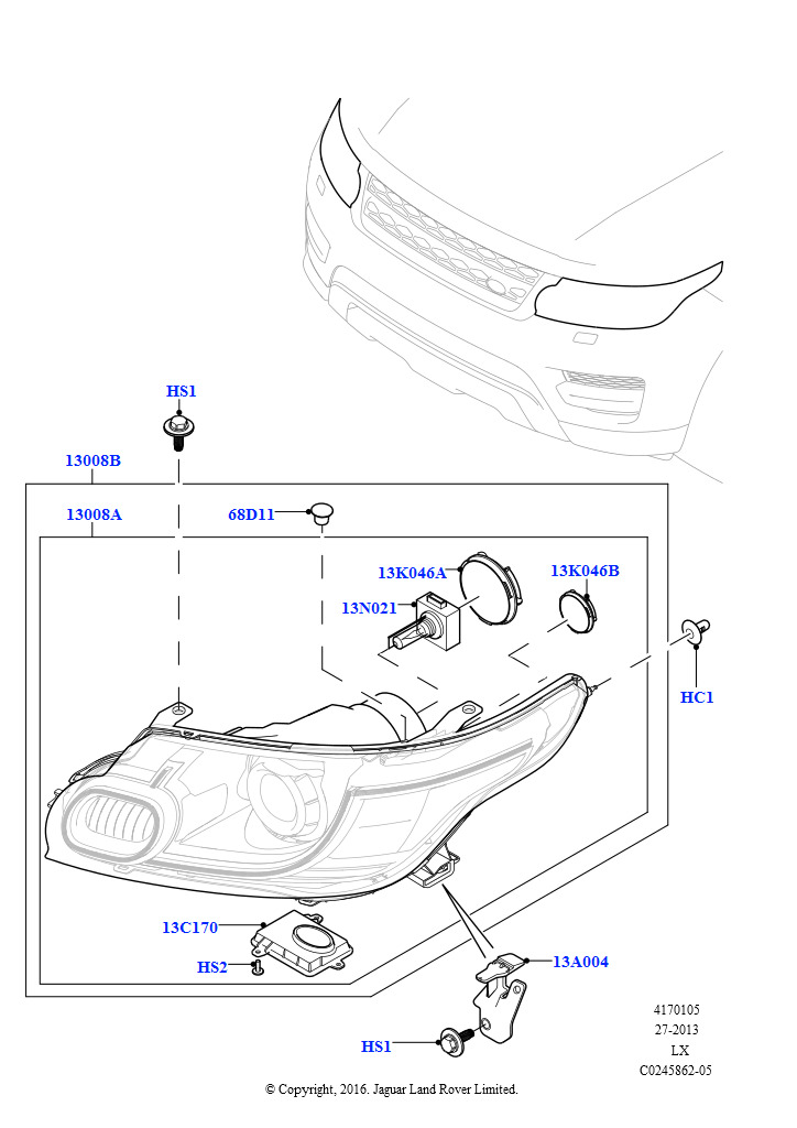 Схема - Лампа ксенон D3S 4300K