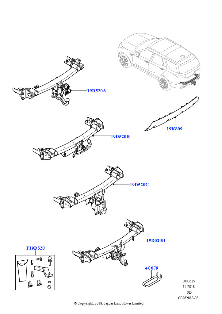 Схема - Заглушка буксировочного крюка заднего бампера D5