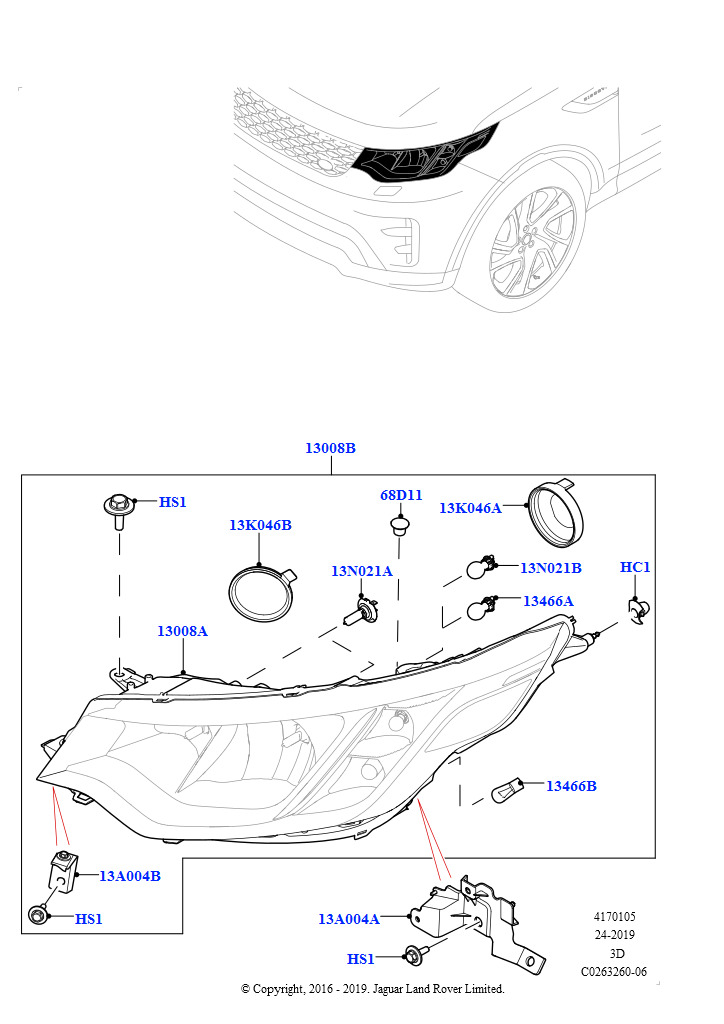 Схема - Лампочка головного света H7 55W