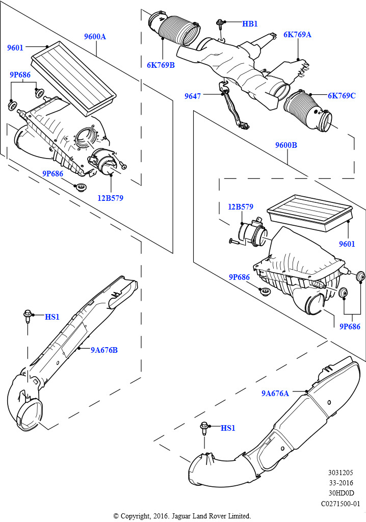 Схема - Расходомер 3.0L/5.0L DOHC