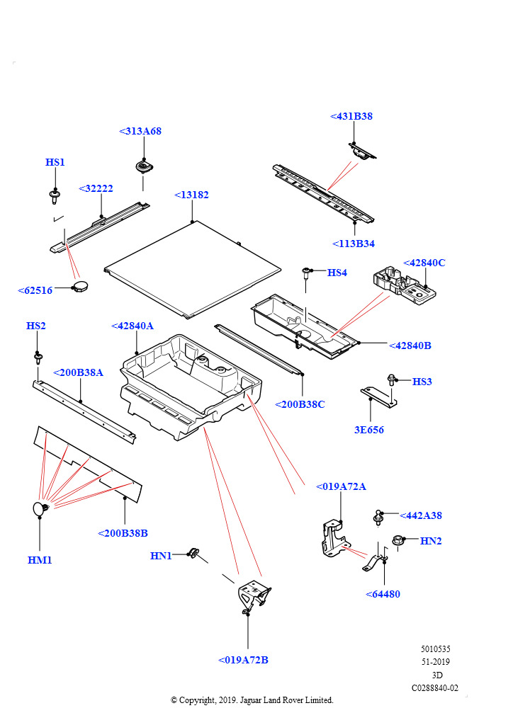 Схема - HOOK-LUGGAGE COMPARTMENT-TIE DOWN
