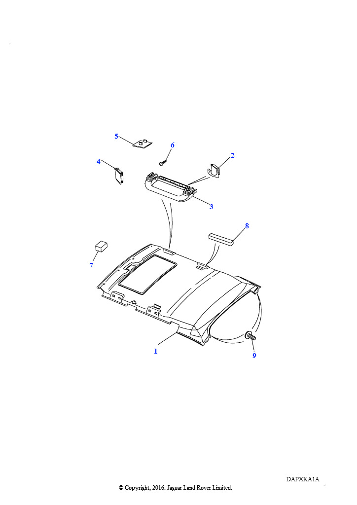 Схема - Пистон обшивки потолка