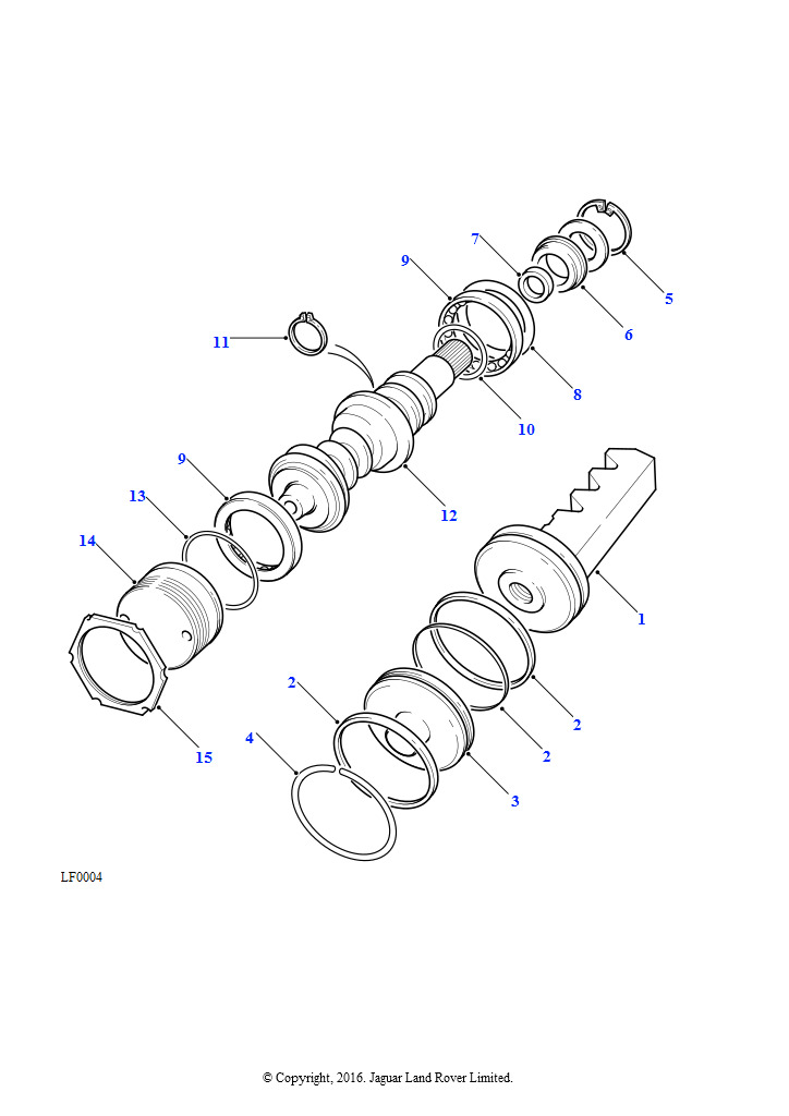 Схема - Рем.к-кт рулевого редуктора D1/DEF