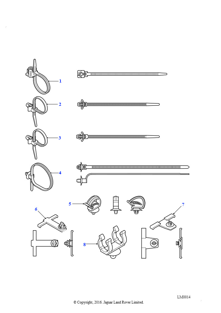 ЗАЖИМ [CLP8934] для FREELANDER 1996 - 2006, цена 49.46 руб – запчасти ...