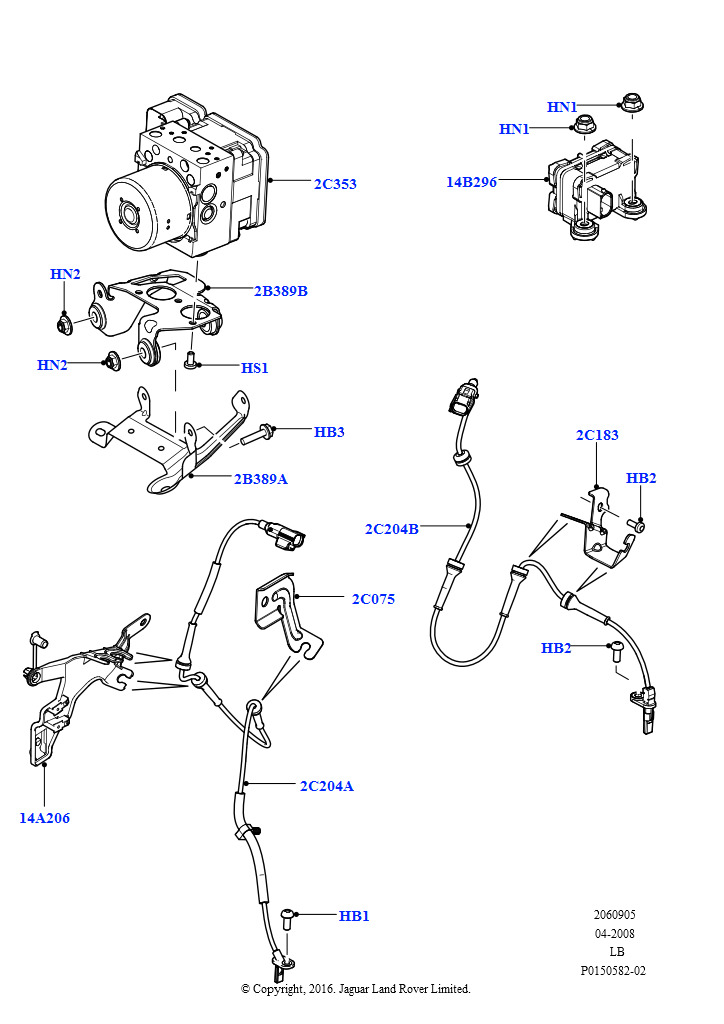 Схема - КРОНШ. КРЕПЛ. ДАТЧИКА ABS
