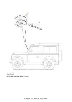 Держатель раструба (4,0 л V8 L/R EFI бензин, Автоматическая коробка передач, (+)