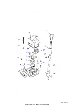 Механизм переключения передач и рычаг (5-скоростная, Механическая коробка передач)