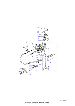 Механизм переключения передач (Автоматическая коробка передач, 4-скоростная)