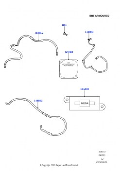 Электропроводка кузова и задка (Бронирование уровня B6)
